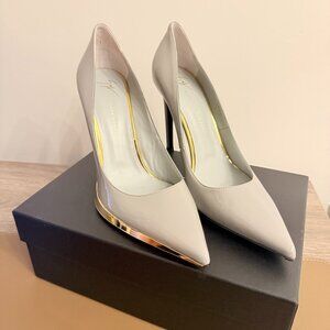 Giuseppe Zanotti Grey and Gold Pumps Size 40 , Size 9